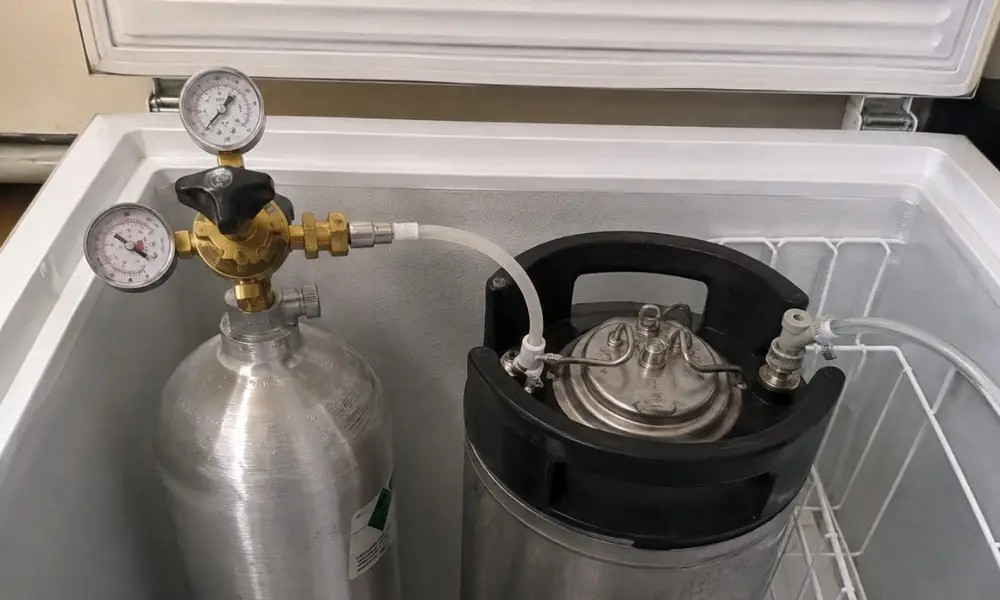 silver CO₂ tank